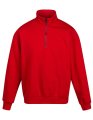 Heren Sweater met 1-4  rits Regatta TRF685 rood